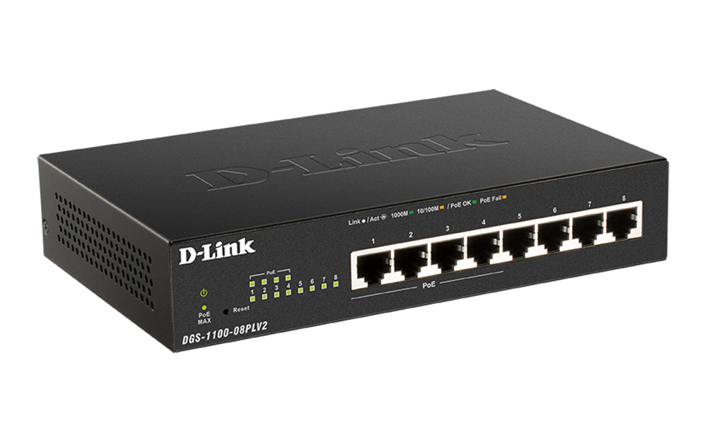 D-LINK DGS-1100-08PLV2 Network Switch