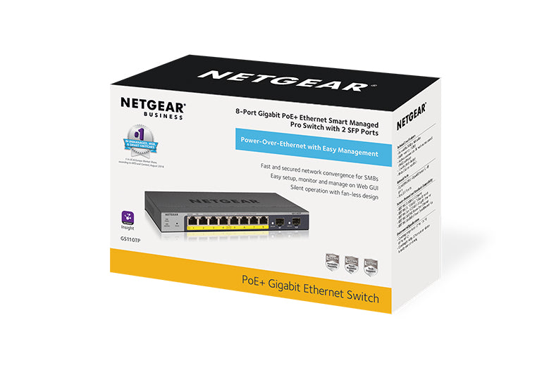 NETGEAR GS110TP Network Switch 128MB