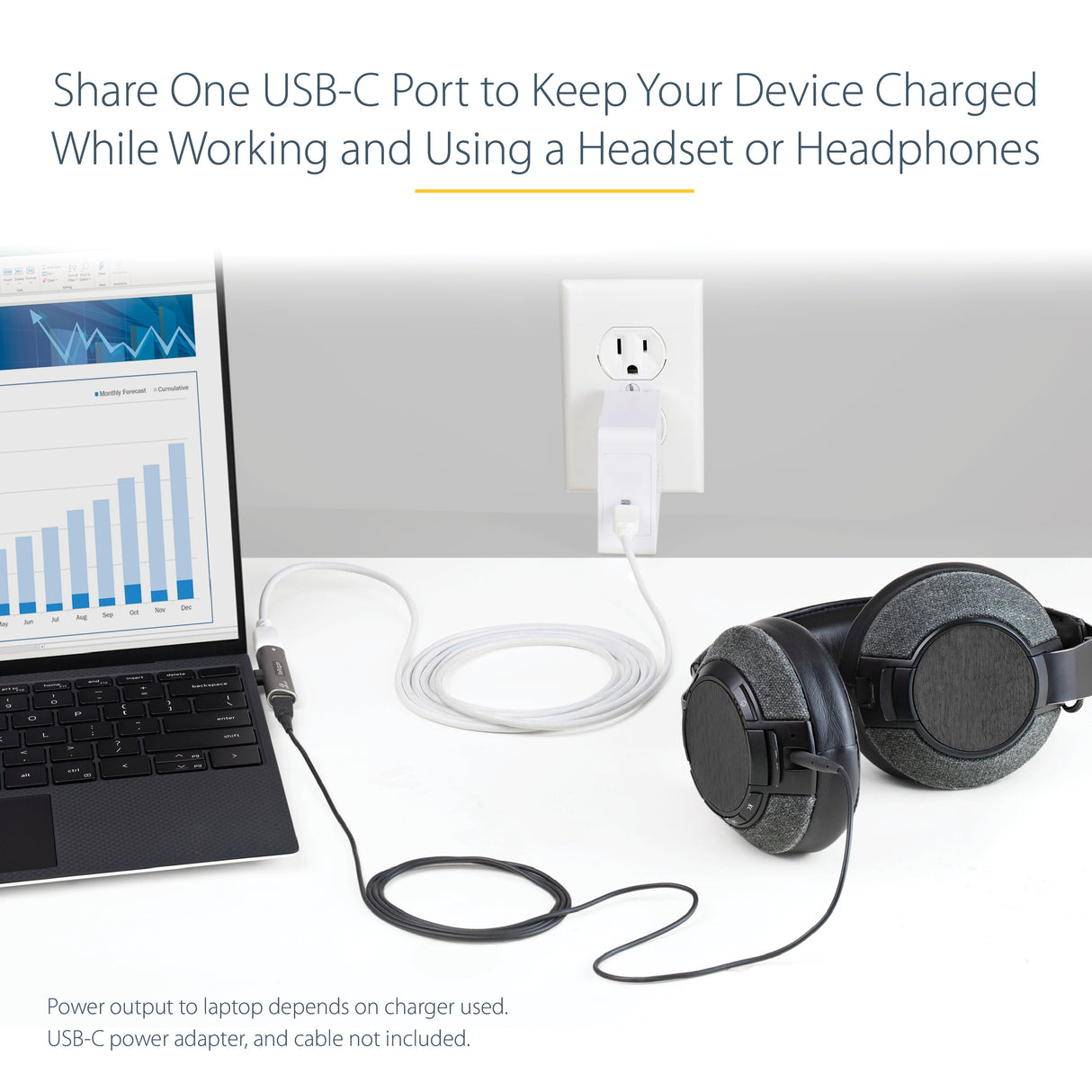 STARTECH USB C Audio & Charge Adapter