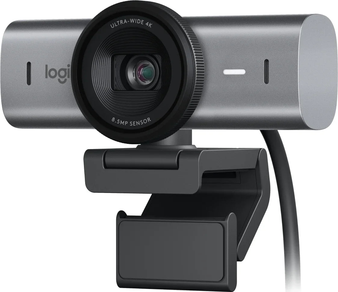 LOGITECH MX Brio – 4K UHD / 30fps & 1080p / 60fps / USB-A – Business & Streaming Webcam with Autofocus & Noise-Reducing Mics