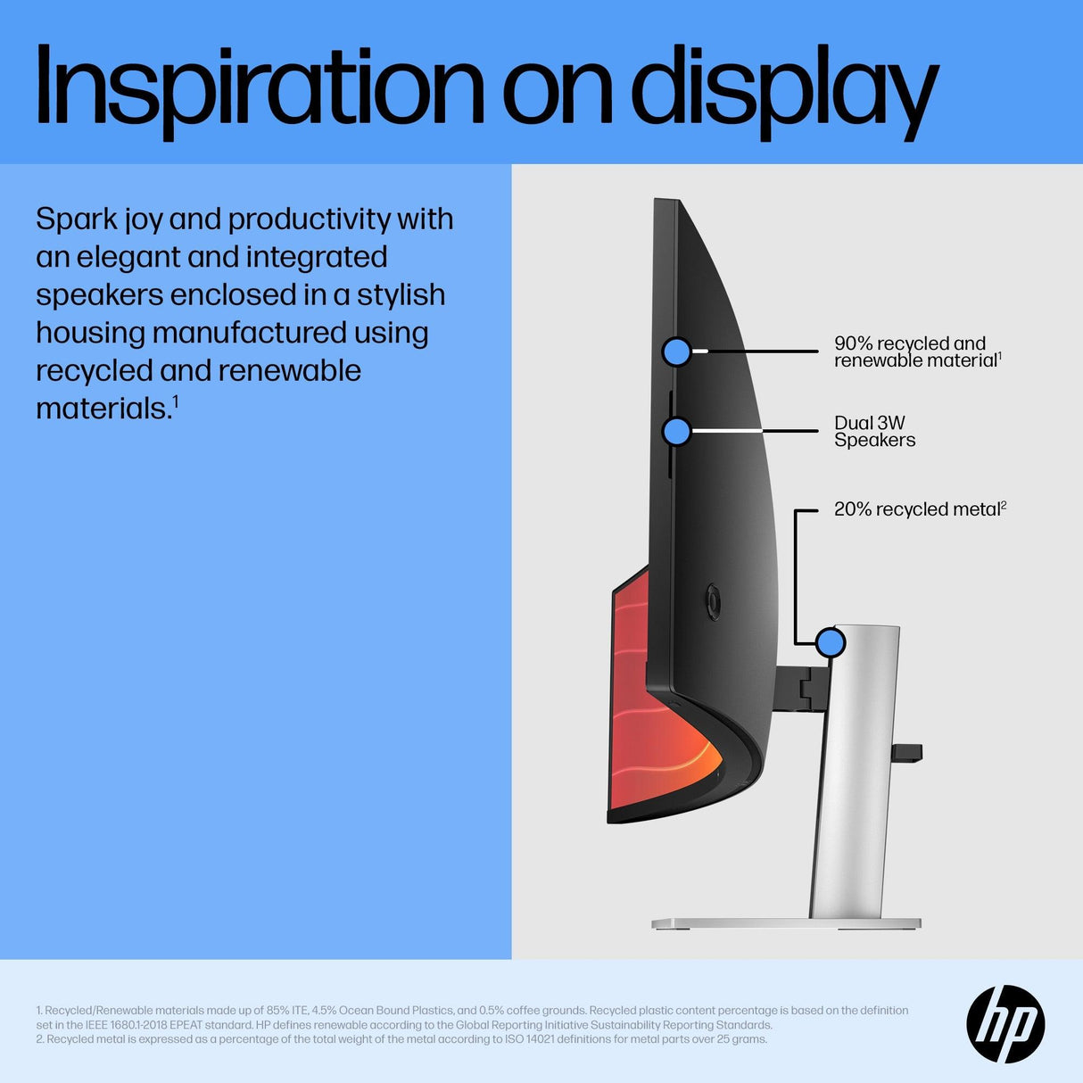 HP E45c G5 computer monitor (44.5") DQHD Black