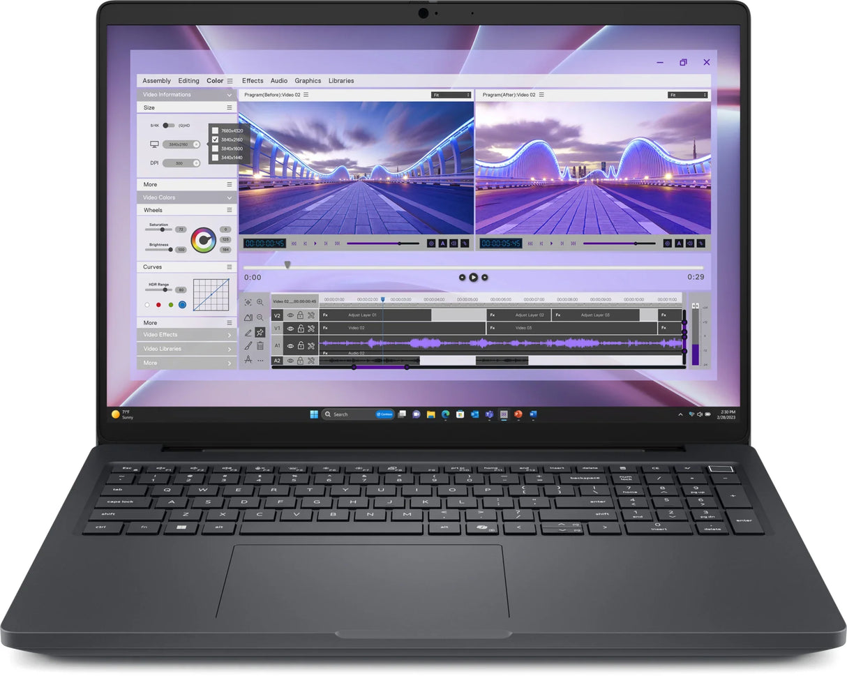 DELL MC16250 Laptop – Intel Core Ultra 7 265H / 16GB DDR5 / 512GB SSD / NVIDIA RTX PRO 500 Blackwell – Sustainable Business Laptop