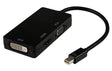 8WARE 3 in1 Thunderbolt Mini DP DisplayPort to HDMI DVI VGA