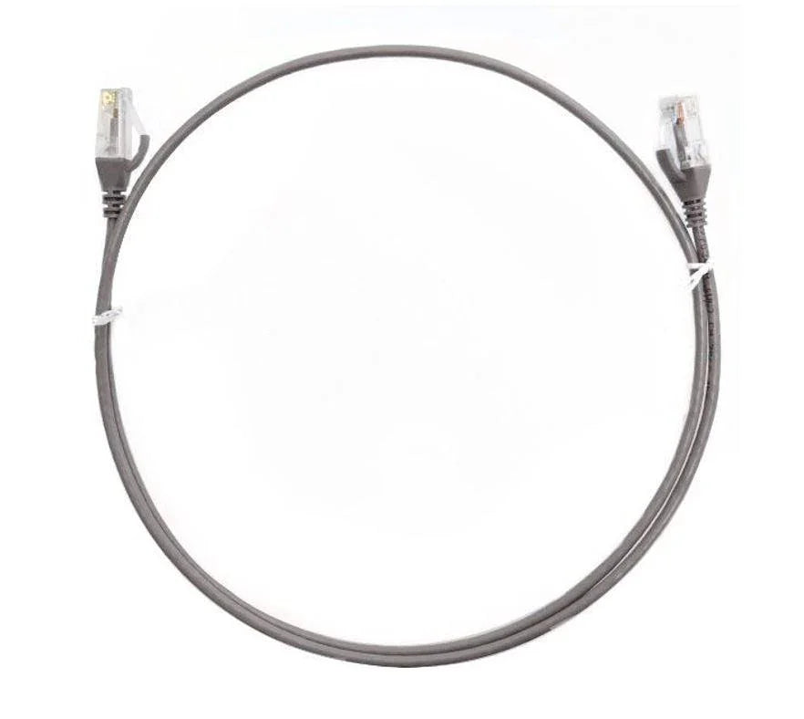 8WARE CAT6 Ultra Thin Slim Cable 0.5m / 50cm - Grey Color Premium RJ45 Ethernet Network LAN UTP Patch Cord 26AWG for Data