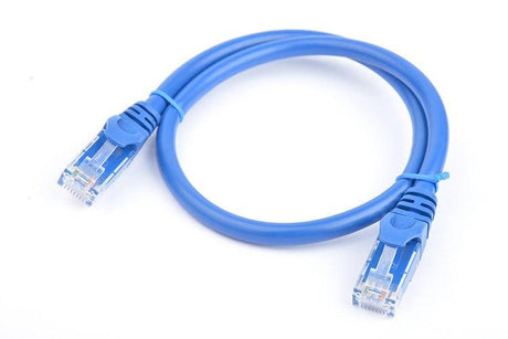 8WARE CAT6A Cable 0.5m (50cm) - Blue Color RJ45 Ethernet Network LAN UTP Patch Cord Snagless