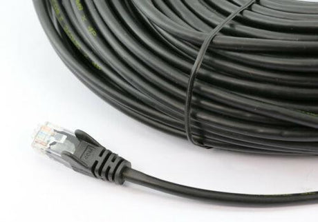 8WARE CAT6A Cable 15m - Black Color RJ45 Ethernet Network LAN UTP Patch Cord Snagless