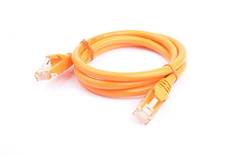 8WARE CAT6A Cable 1m - Organge Color RJ45 Ethernet Network LAN UTP Patch Cord Snagless