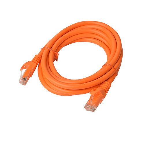 8WARE CAT6A Cable 2m - Orange Color RJ45 Ethernet Network LAN UTP Patch Cord Snagless