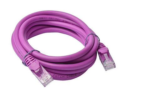 8WARE CAT6A Cable 2m - Purple Color RJ45 Ethernet Network LAN UTP Patch Cord Snagless