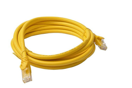 8WARE CAT6A Cable 3m - Yellow Color RJ45 Ethernet Network LAN UTP Patch Cord Snagless