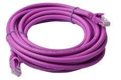 8WARE CAT6A Cable 5m - Purple Color RJ45 Ethernet Network LAN UTP Patch Cord Snagless