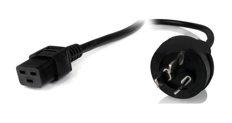 8WARE Power Cable 2m 3-Pin AU to IEC C19 Male to Female