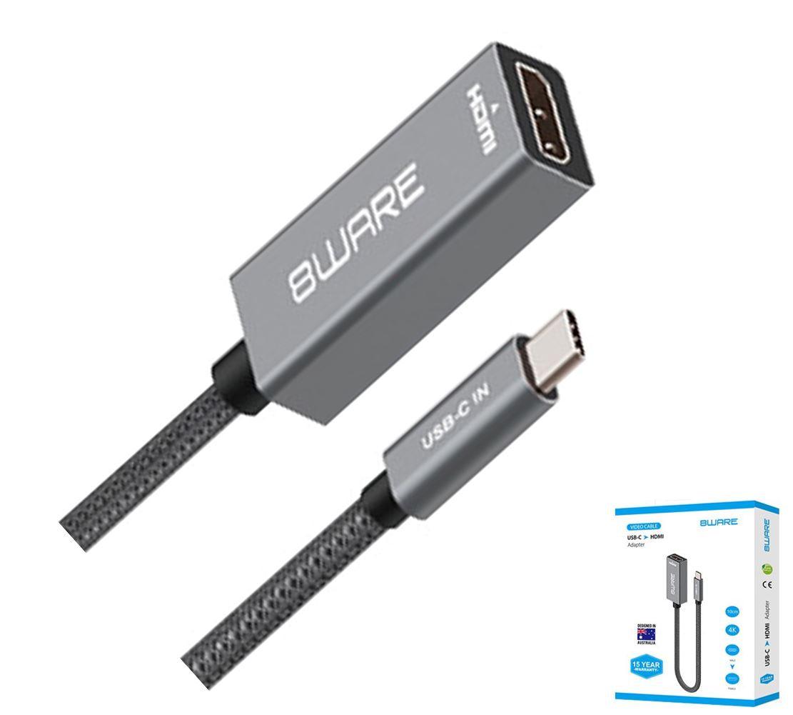 8WARE USB-C to HDMI Male-Female Adapter Converter Cable