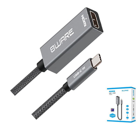 8WARE USB-C to HDMI Male-Female Adapter Converter Cable