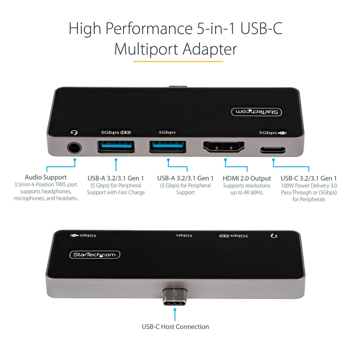 STARTECH USB-C to 4K Multiport Adapter