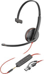 POLY Blackwire 3215 Wired On-ear Mono Headset