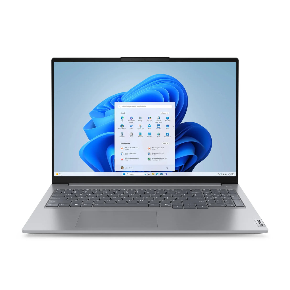 Lenovo ThinkBook 16 G7 Laptop – AMD Ryzen 7 7735HS / 16GB DDR5 / 512GB SSD / AMD Radeon 680M – Sustainable Business Laptop