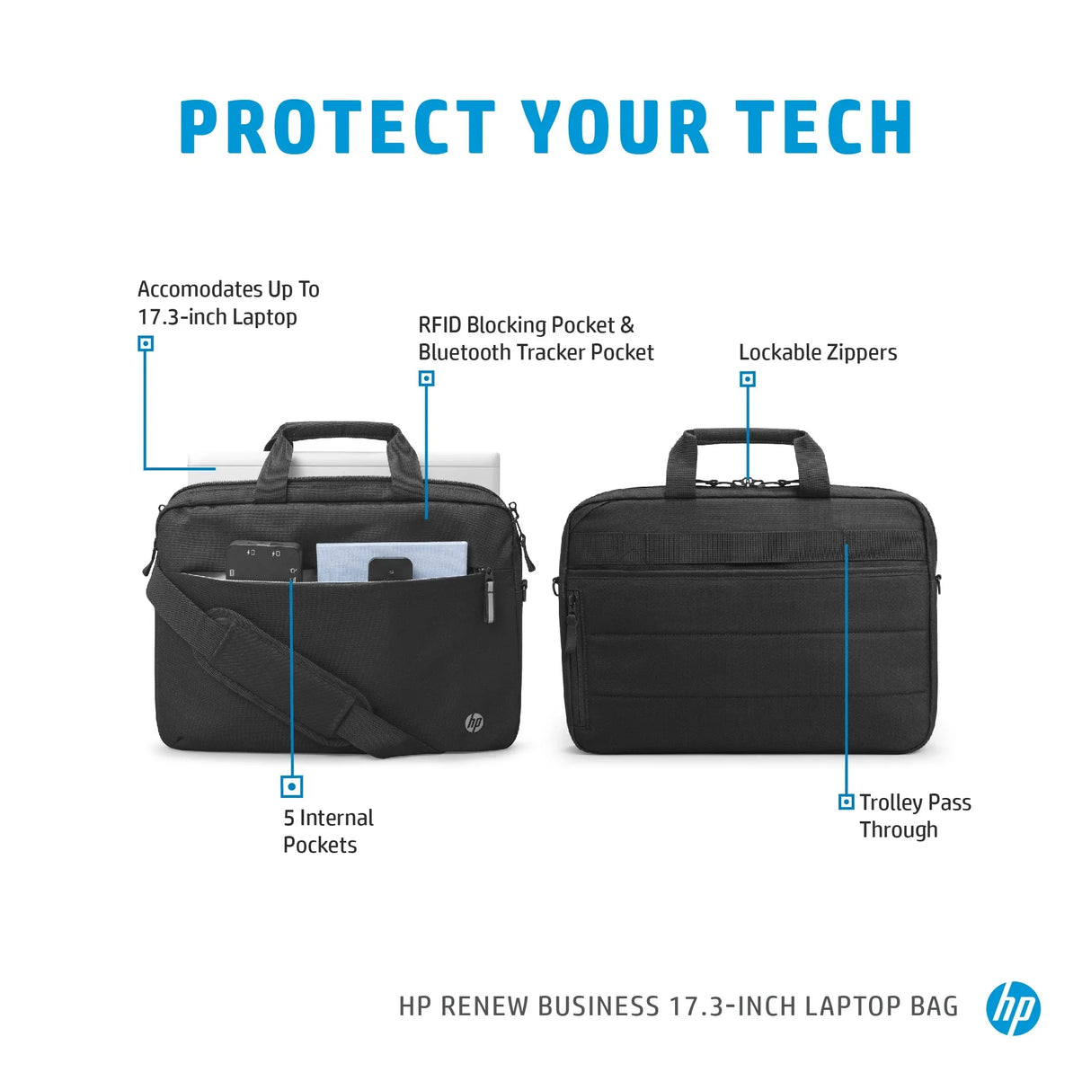 HP Renew Business – Briefcase / 17" / Eco-Friendly Materials – Briefcase