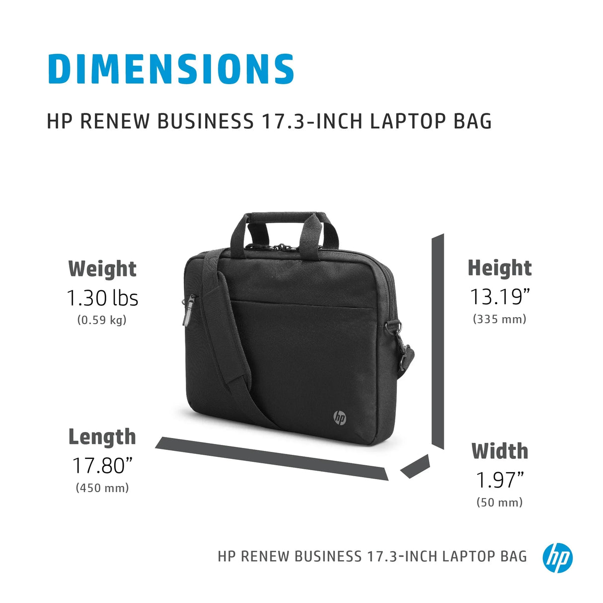 HP Renew Business – Briefcase / 17" / Eco-Friendly Materials – Briefcase