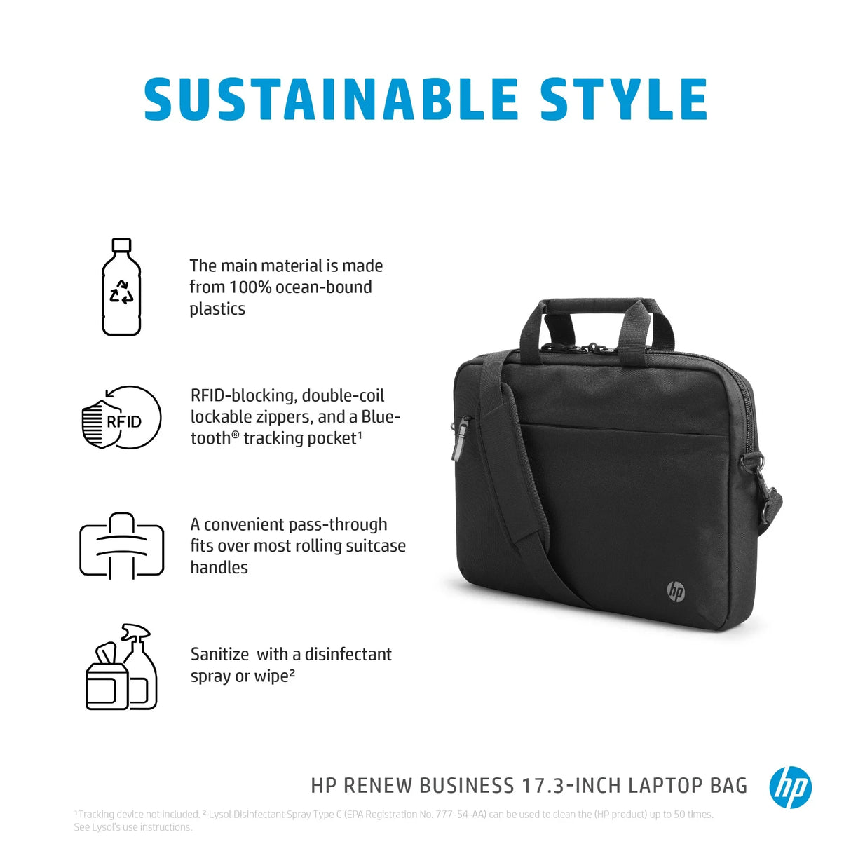 HP Renew Business – Briefcase / 17" / Eco-Friendly Materials – Briefcase