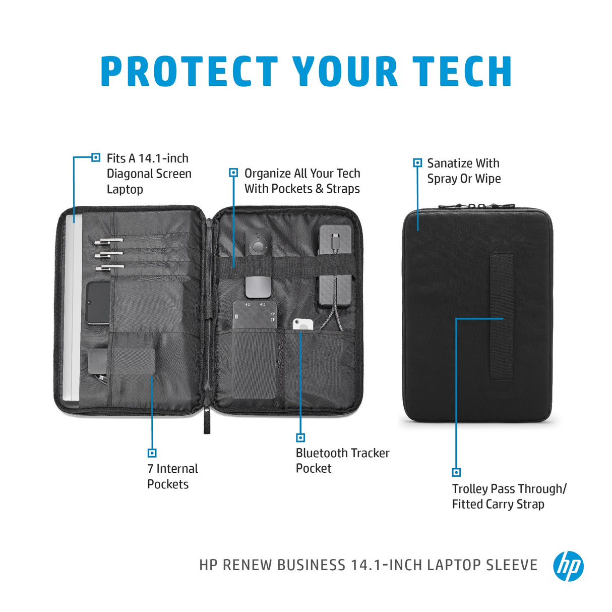 HP Renew Business Laptop Sleeve Case (14.1")
