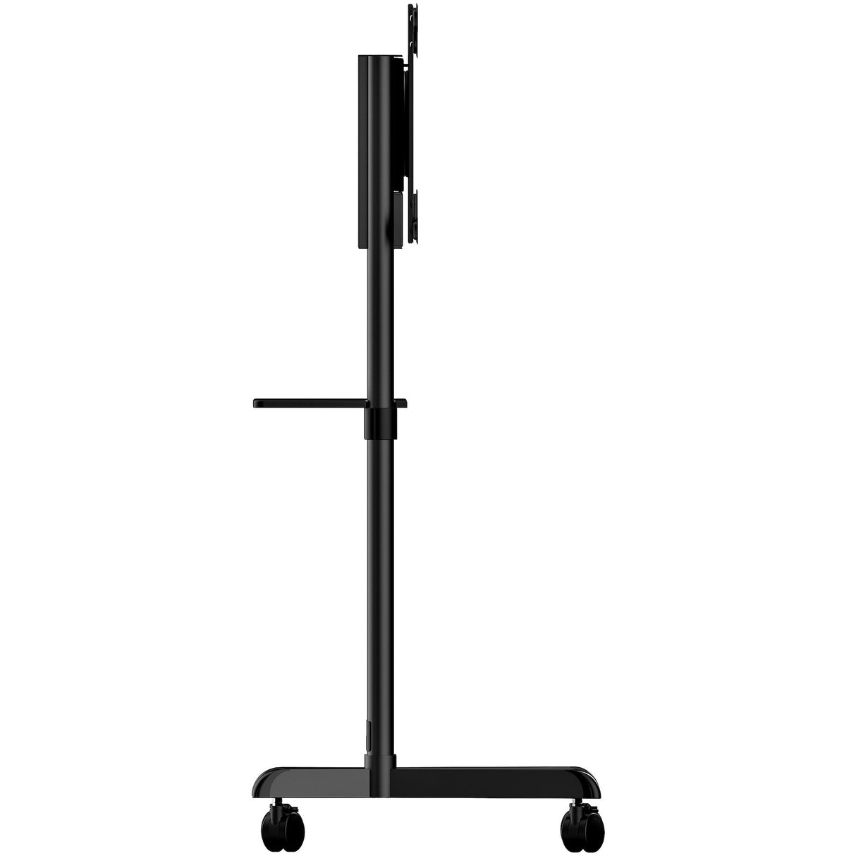 STARTECH Mobile TV Cart - Portable Rolling TV Stand for 37-70" VESA Display (154lb|70kg) - TV Stand w|Shelf & Storage Compartment - Rotate|Tilt Display - Universal TV Mount on Wheels (MBLTVSTNDEC) (MBLTVSTNDEC)