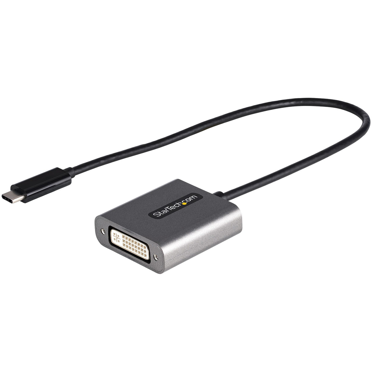STARTECH USB C to DVI Adapter - 1920x1200 USB Type C to DVI-D Display|Monitor Video Converter | USB-C Dongle | Thunderbolt 3 Compatible | 12" Attached Cable - Upgraded Version of CDP2DVI (CDP2DVIEC) (CDP2DVIEC)