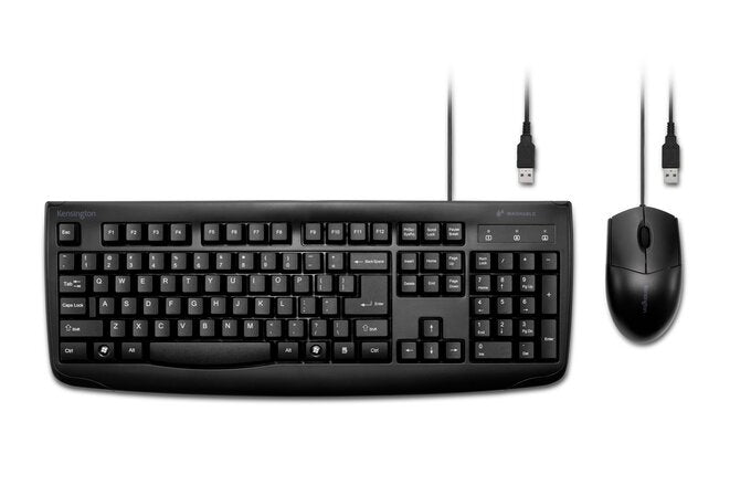 KENSINGTON Pro Fit Washable Wired Desktop Set Keyboard