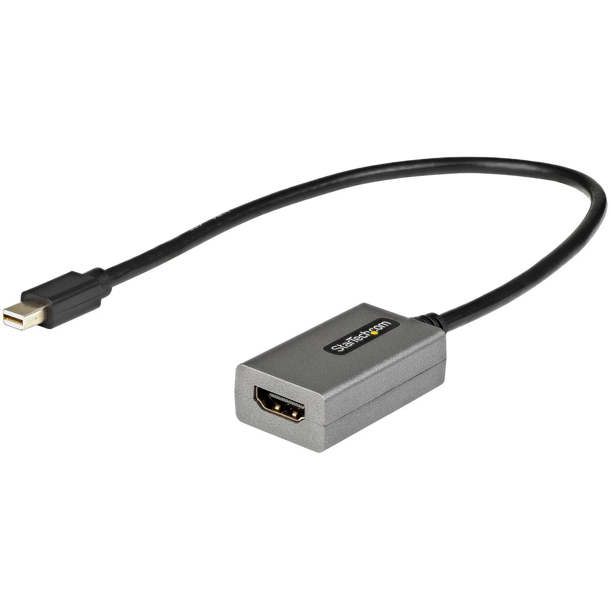 STARTECH Mini DisplayPort to HDMI Adapter - 1080p - mDP 1.2 to HDMI Monitor|Display - Mini DP to HDMI Adapter Dongle Converter - 12" Long Attached Cable - Upgraded Version of MDP2HDMI (MDP2HDEC) (MDP2HDEC)
