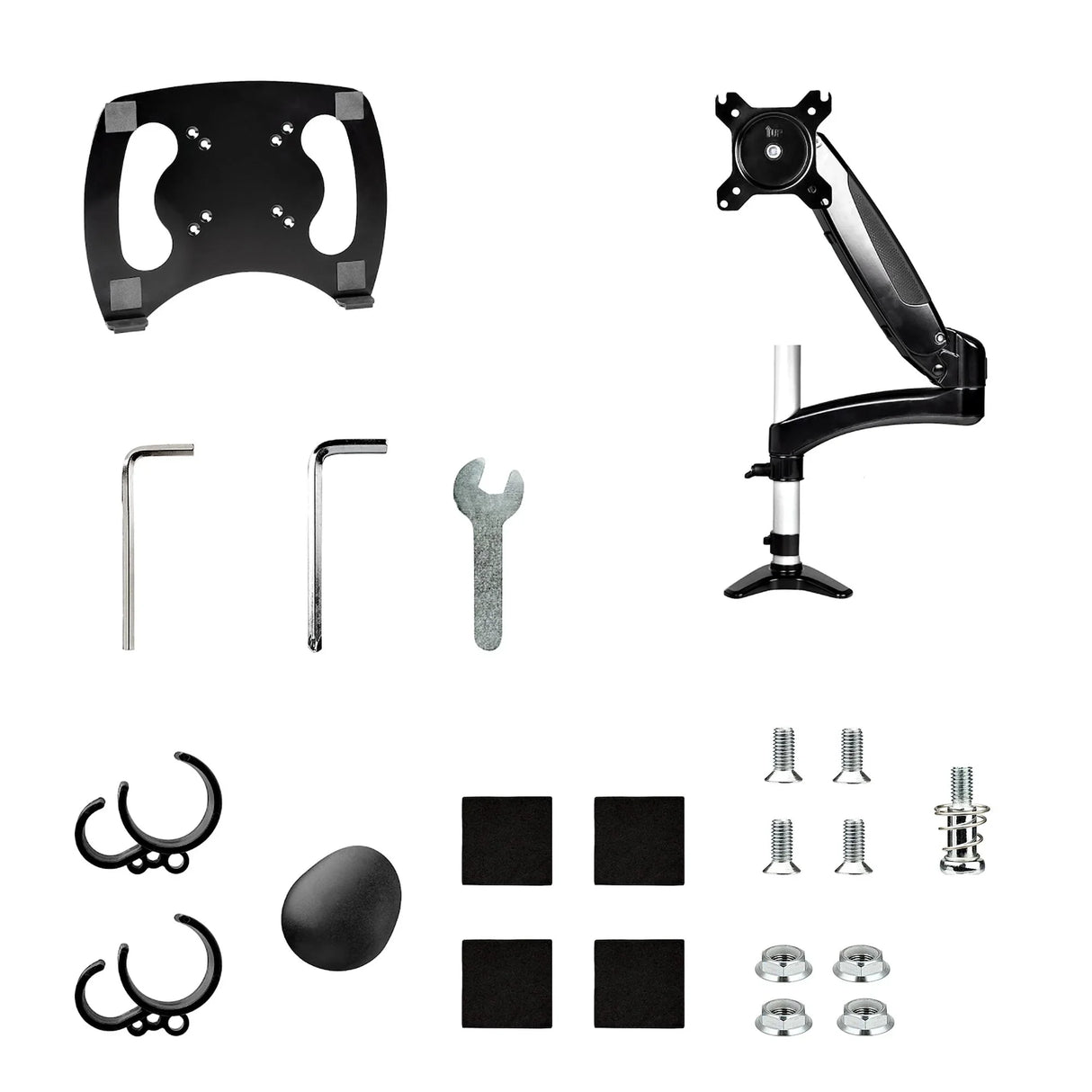 STARTECH Desk Mount Laptop Arm - Full Motion Articulating Arm for Laptop or Single 34" Monitor - VESA Mount Laptop Tray Bracket - Ergonomic Adjustable Notebook Stand - Desk-Clamp (ARMUNONB1) (ARMUNONB1)