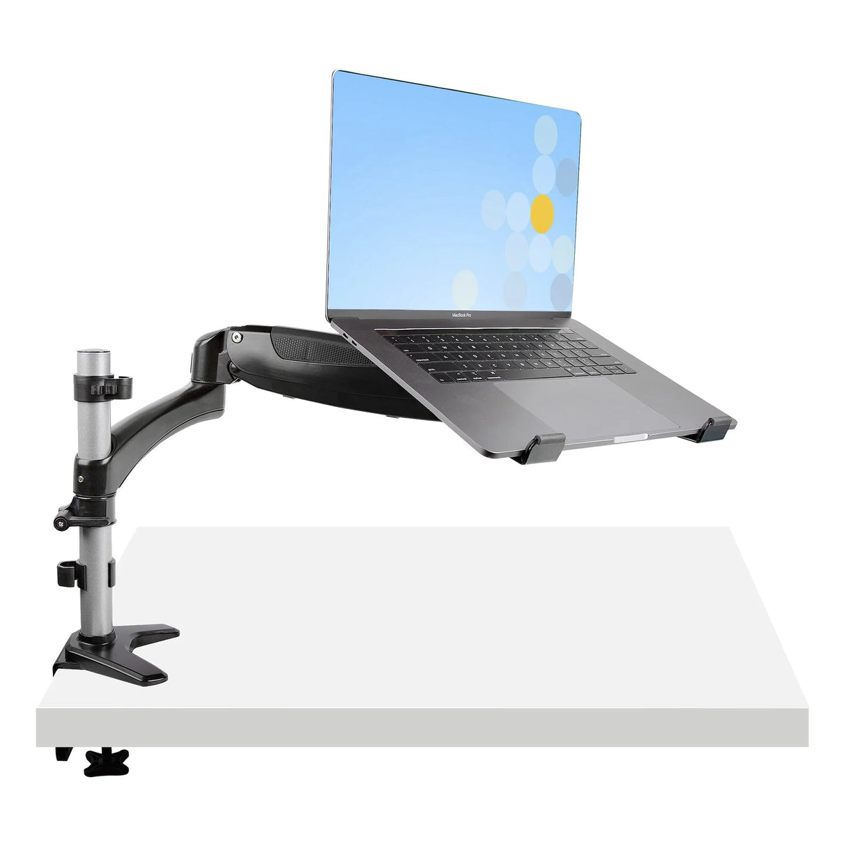 STARTECH Desk Mount Laptop Arm - Full Motion Articulating Arm for Laptop or Single 34" Monitor - VESA Mount Laptop Tray Bracket - Ergonomic Adjustable Notebook Stand - Desk-Clamp (ARMUNONB1) (ARMUNONB1)