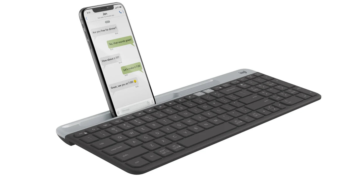 LOGITECH K580 – Membrane / Bluetooth + 2.4GHz Wireless / Full-size – Office Keyboard