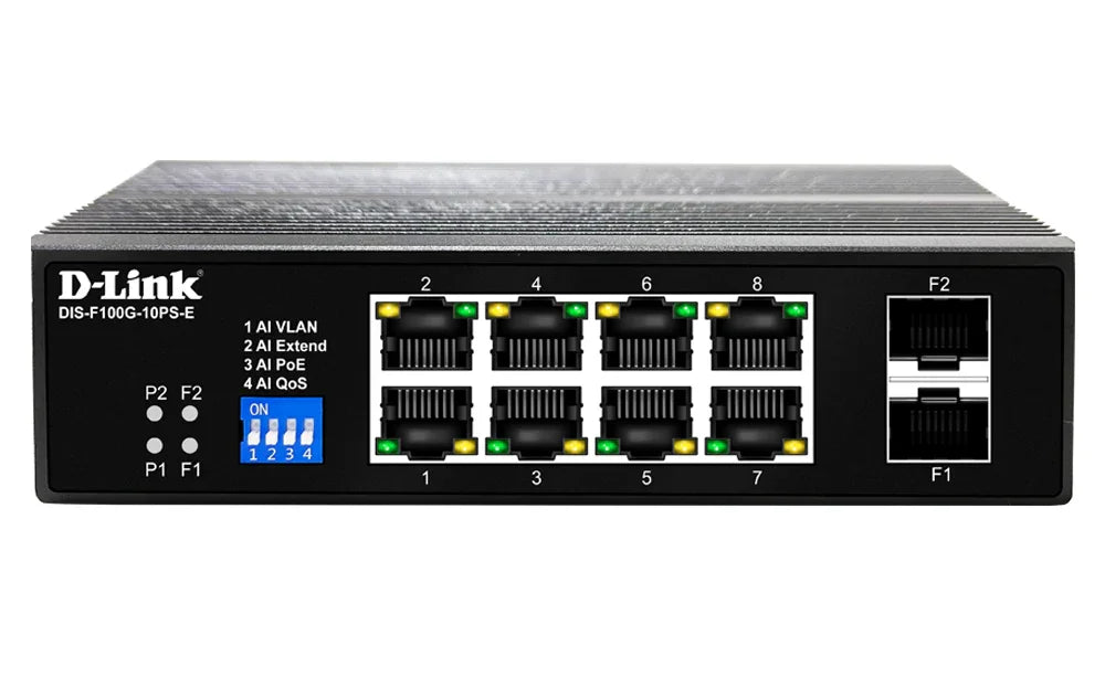 D-LINK DIS-F-10PS-E Network Switch