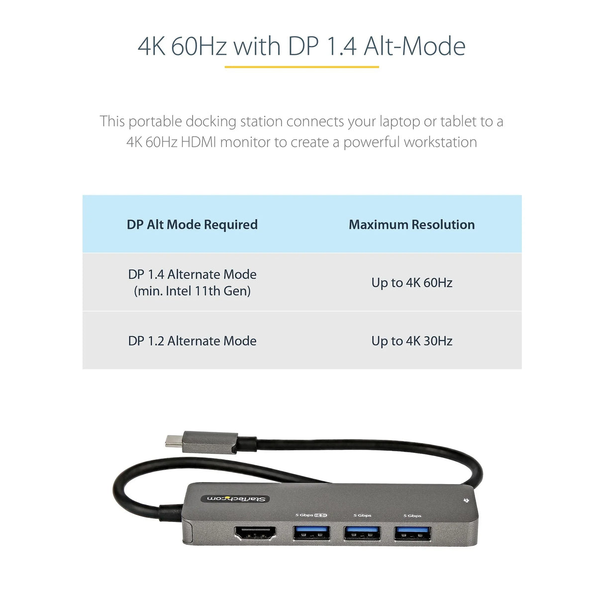 STARTECH USB C Multiport Adapter (12")
