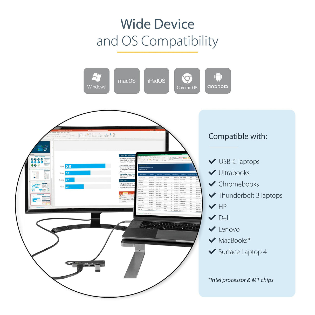 STARTECH USB C Multiport Adapter (12")