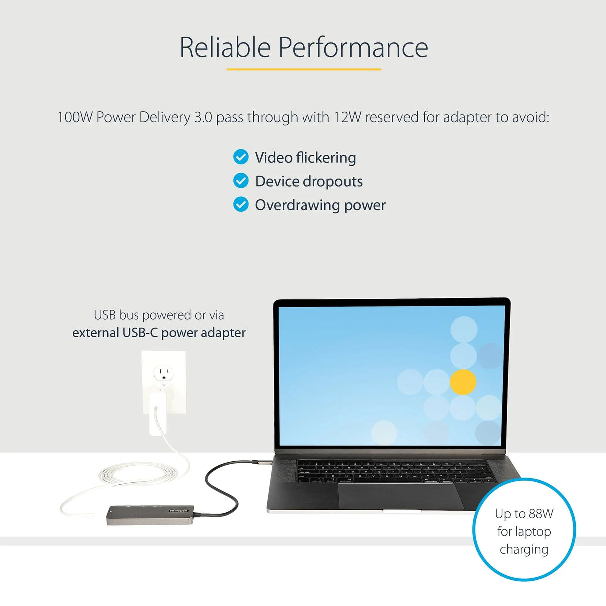 STARTECH USB C Multiport Adapter (12")