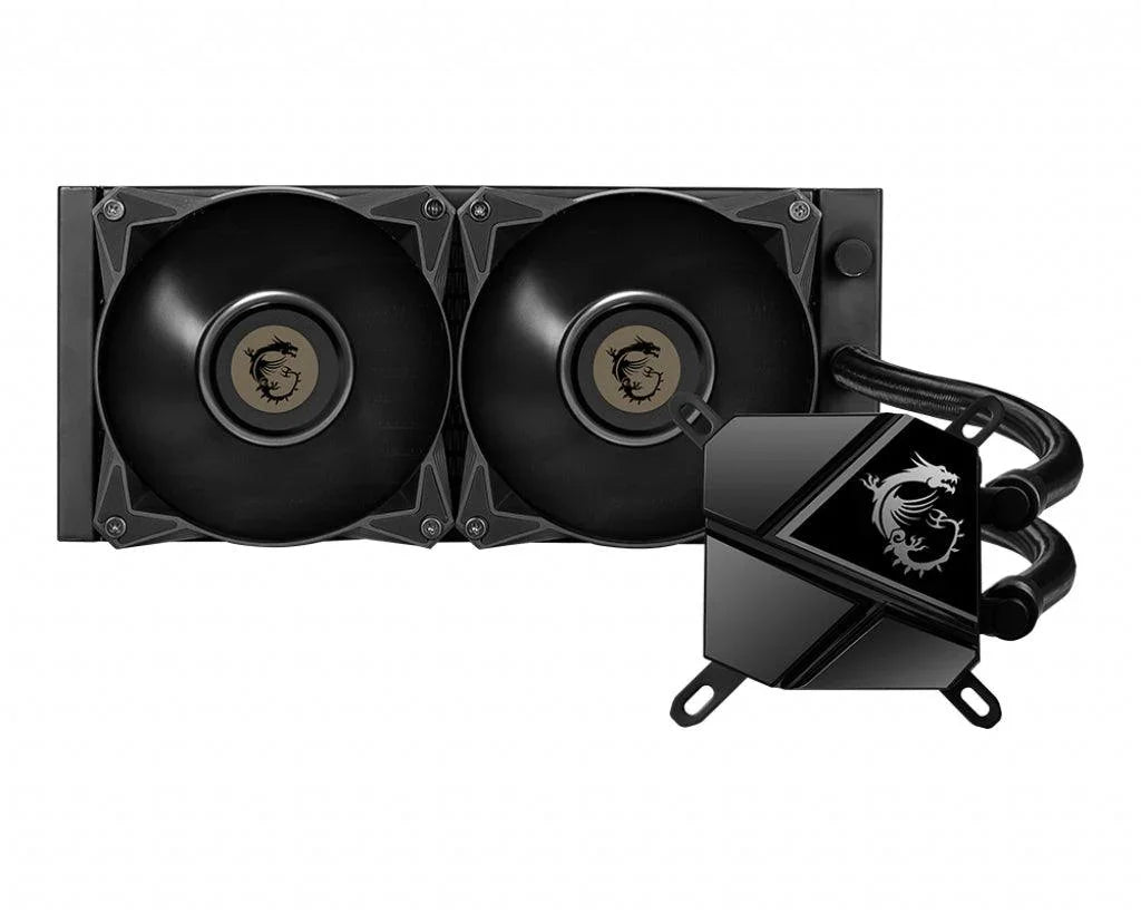 MSI MSI MAG CORELIQUID P240 Liquid CPU Cooler '240mm Radiator | 2x 120mm PWM Fan | Compatible with Intel and AMD Platforms | Latest LGA 1700 ready' (MAG CORELIQUID P240)