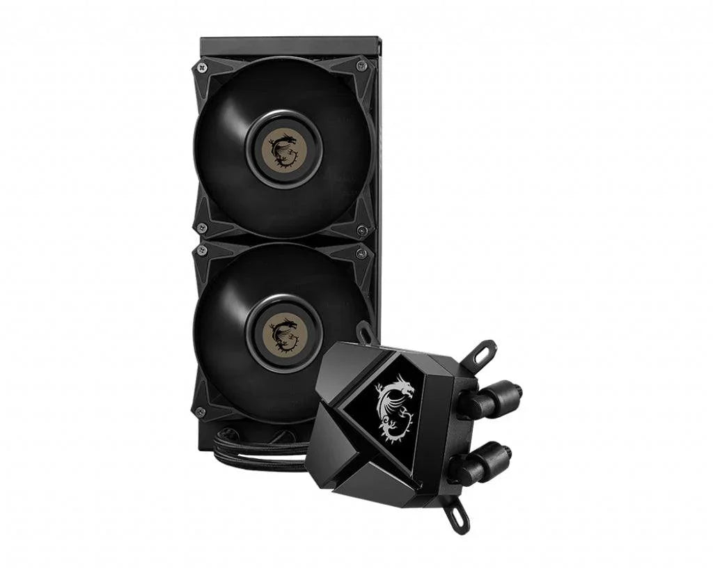 MSI MSI MAG CORELIQUID P240 Liquid CPU Cooler '240mm Radiator | 2x 120mm PWM Fan | Compatible with Intel and AMD Platforms | Latest LGA 1700 ready' (MAG CORELIQUID P240)
