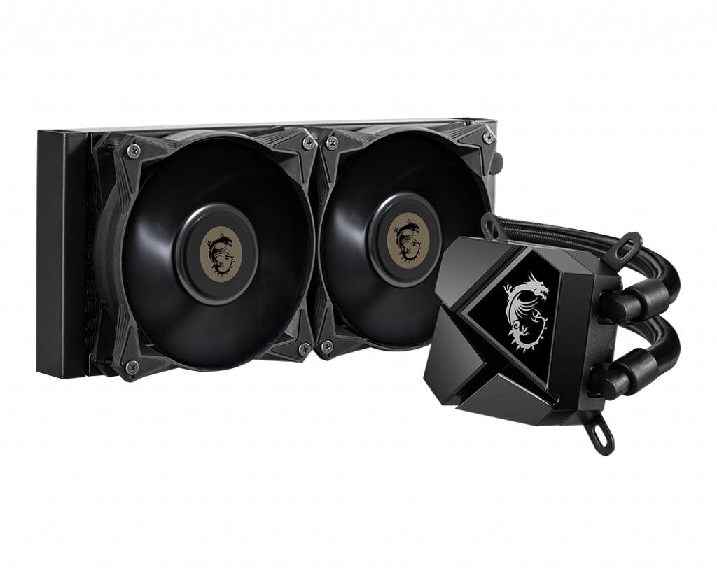 MSI MSI MAG CORELIQUID P240 Liquid CPU Cooler '240mm Radiator | 2x 120mm PWM Fan | Compatible with Intel and AMD Platforms | Latest LGA 1700 ready' (MAG CORELIQUID P240)