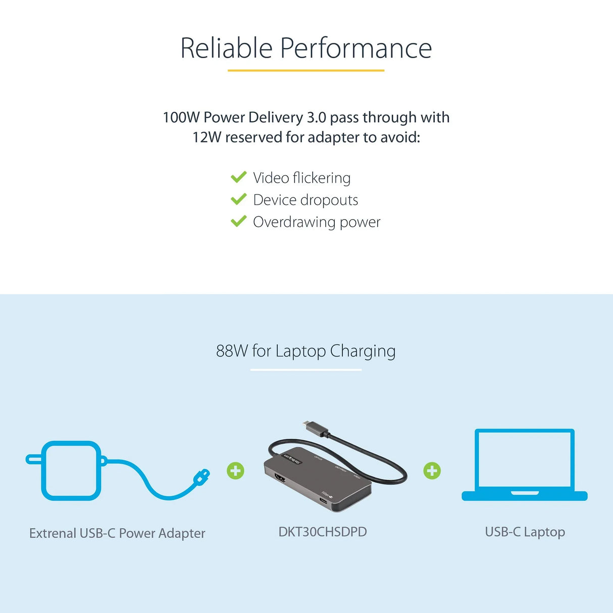 STARTECH DKT30CHSDPD USB C Multiport Adapter