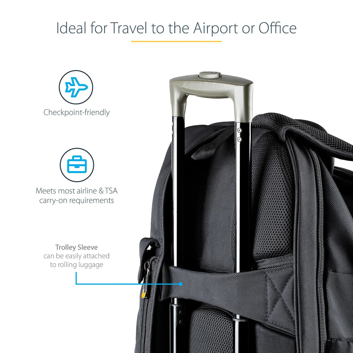 STARTECH NTBKBAG173 – Laptop Backpack / 17" / Removable Accessory Case – Laptop Backpack