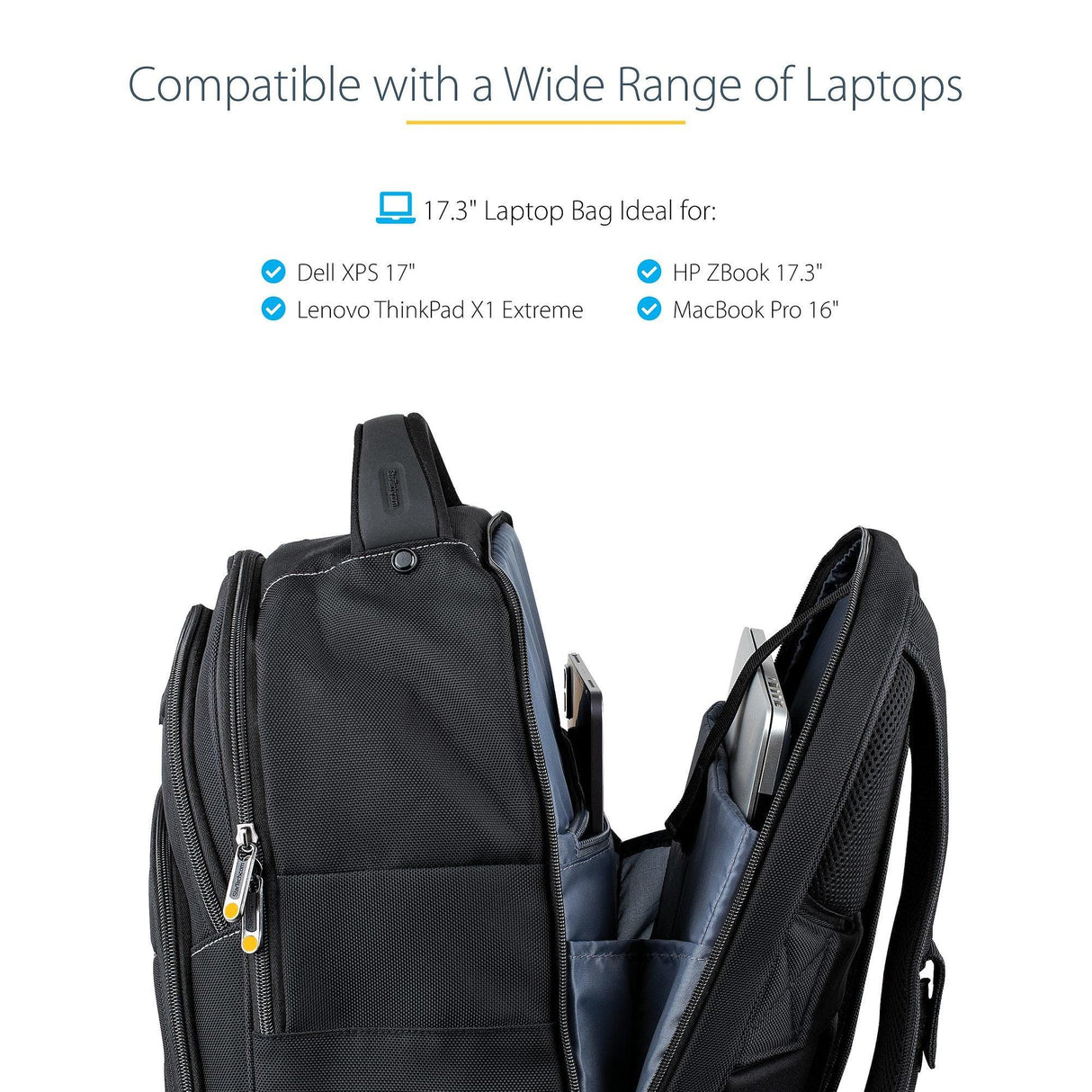 STARTECH NTBKBAG173 – Laptop Backpack / 17" / Removable Accessory Case – Laptop Backpack