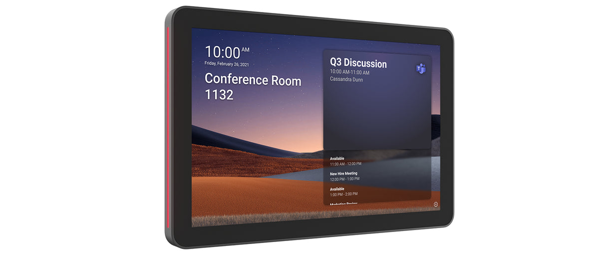 LOGITECH Tap Scheduler Meeting Room Display (10.1") Touchscreen