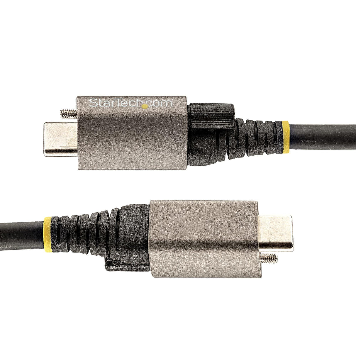 STARTECH 20" (50cm) Top Screw Locking USB C Cable 10Gbps - USB 3.2 Gen 2 Type-C Cable - 100W (5A) Power Delivery Charging | DP Alt Mode - Single Screw Lock | USB-C Cord Charge|Sync (USB31CCTLKV50CM) (USB31CCTLKV50CM)