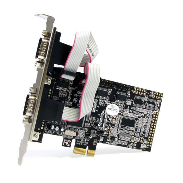 STARTECH 4 Port Native PCI Express RS232 Serial Adapter Card with 16550 UART (PEX4S553)