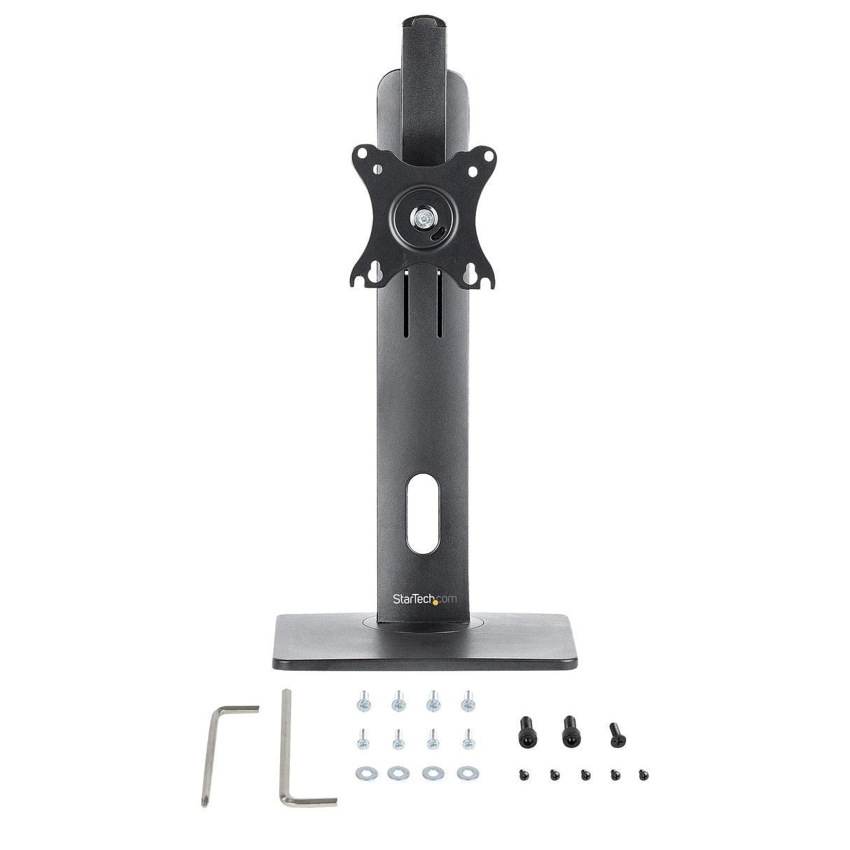 STARTECH Free Standing Single Monitor Mount - Height Adjustable Monitor Stand - For VESA Mount Displays up to 32" (15lb|7kg) - Ergonomic Monitor Stand for Desk - Tilt|Swivel|Rotate (FPPNEUSTND) (FPPNEUSTND)