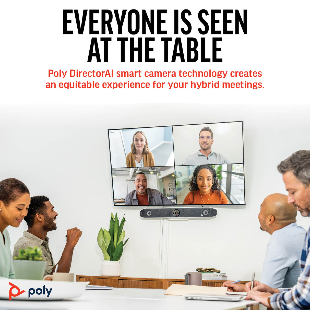 POLY Studio X52 All-In-One Group Video Conferencing System