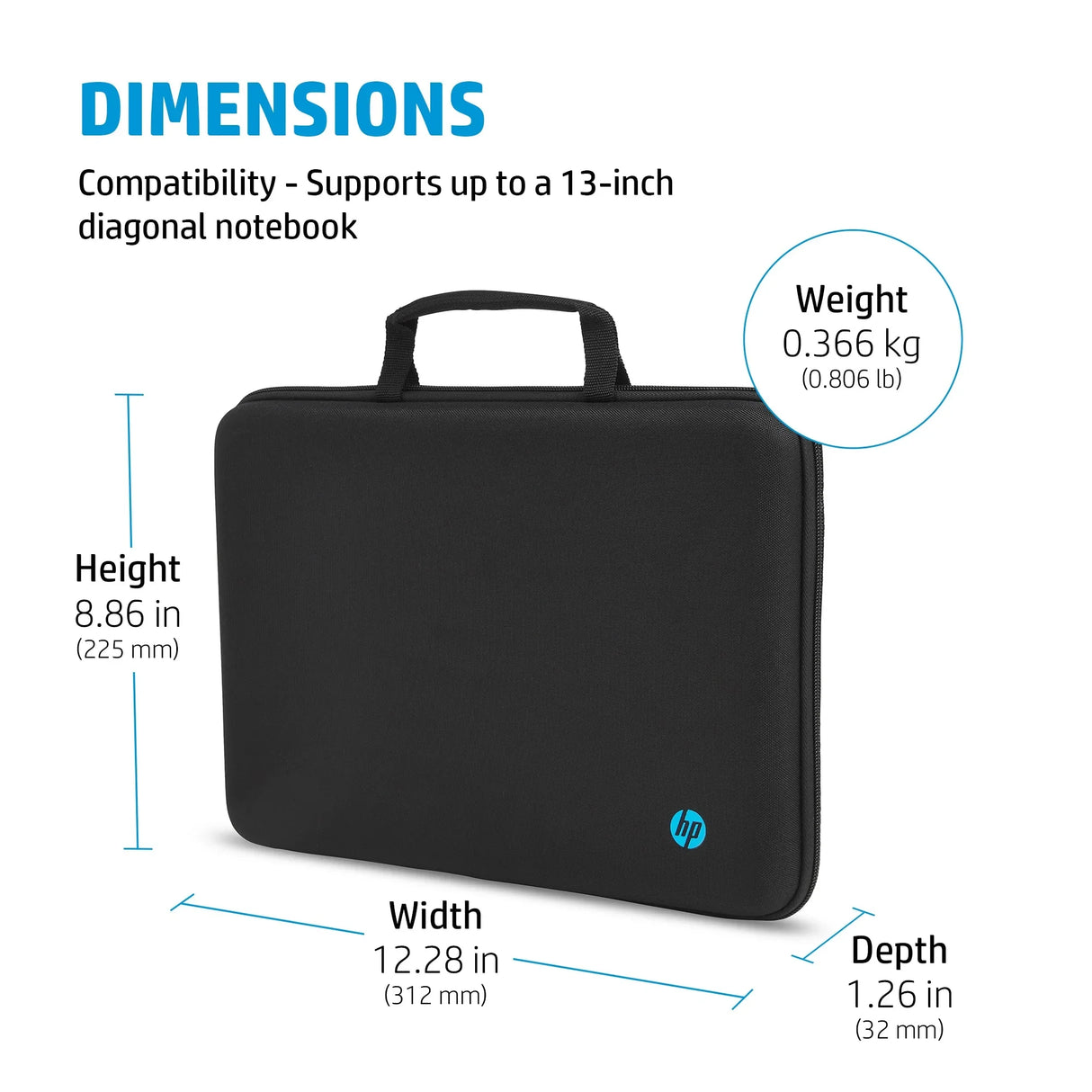 HP 4U9G8AA – Briefcase / 11.6" / Lightweight Protection – Briefcase