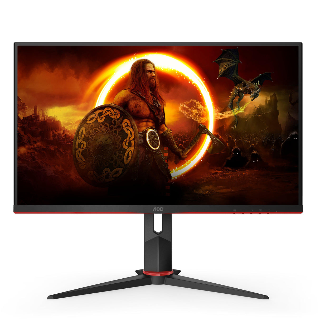 AOC computer monitor (27") Quad HD LED Black, Red