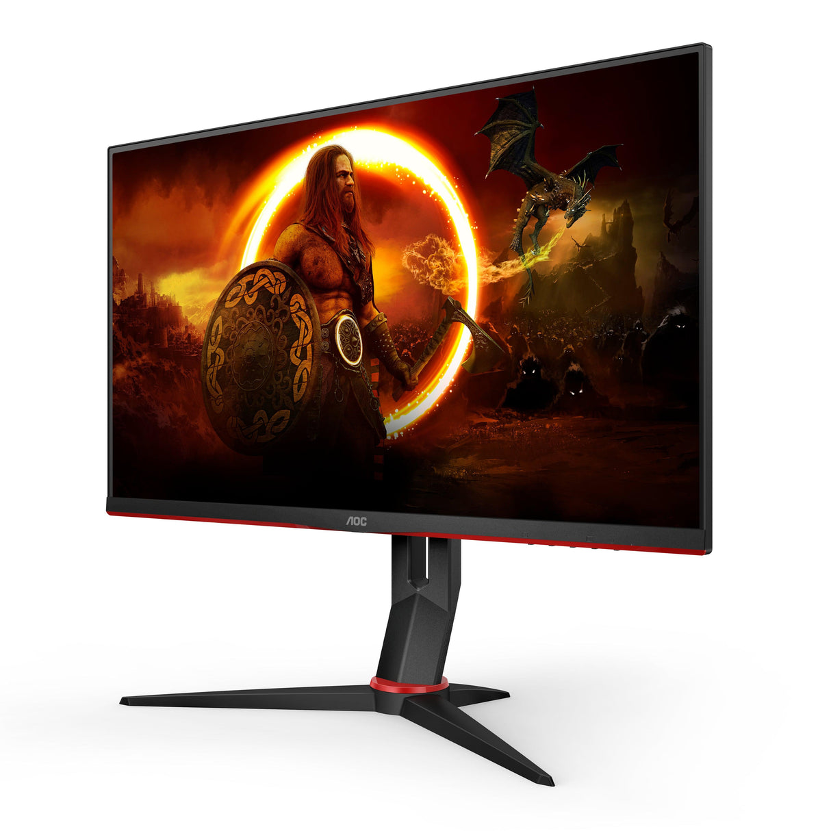 AOC computer monitor (27") Quad HD LED Black, Red